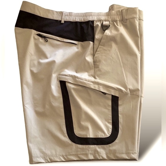 EZRUN Tactical Cargo Shorts Hiking Fishing Cycling  Water Repellent Khaki NWT - Picture 3 of 14